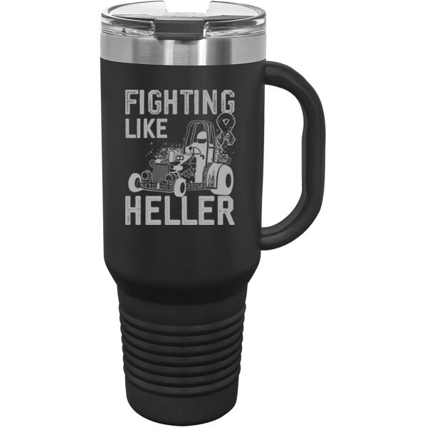 Fighting like Heller - Premium Polar Camel 40oz Travel Mug Thumbnail